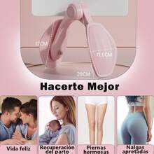 Entrenador de Cadera Kegel Multifuncional, Ejercitador de Suelo Pélvico y Muslos Internos para Levantamiento de Nalgas, Rehabilitación Posparto y Adelgazamiento + Bandas de Resistencia - 1 - Ver 8