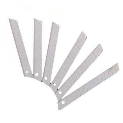 10 Pieces Per Box, 10-Piece Replacement Cutting Blade Set, Multi-Functional Utility Knife Spare Blade Set (Rust-Proof And Durable, Suitable For Leather/Paper/Home Repair And Multiple Scenarios) Tool Knife