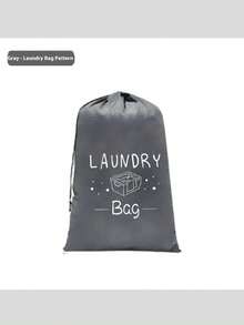 Sac à linge de voyage extra large, sac de rangement pour vêtements avec cordon de serrage, sac à linge de voyage robuste, panier à linge facile à installer, essentiels de voyage, 4 couleurs disponibles, motif clair, fermeture à cordon, résistant aux déchirures et en polyester de haute qualité, pliable, convient pour les voyages, les dortoirs, les croisières, le rangement, le sac à linge, le sac de rangement