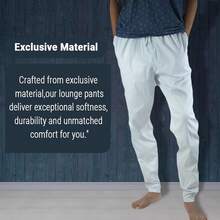 EPSCY Pajama Pants For Men - Relax In Style Lounge Pant – Breathable Sleep Pant With Drawstring And Pocketshalloween - trắng - Xem 11