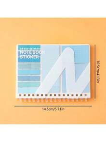 280-Page Multifunctional Notebook, Includes 40 Sticky Notes, 160 Index Tabs, 20 Expandable Tabs, 60 Lined Pages, Sticky Soft Ring Index Tabs, Suitable For Students, Essential Back-To-School Study Supplies