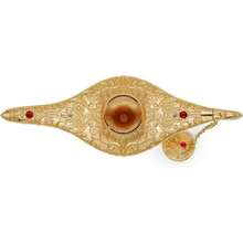 Vintage Magic Genie Lamp Costume Accessory Gift For Women Classic Arabian Props Pot Decor (Gold) Light Luxury Gold Pattern Search Banner Magic Lamp, Palace Dinner Decoration Ornament Magic Lamp, Magic Lamp Handicraft Ornament