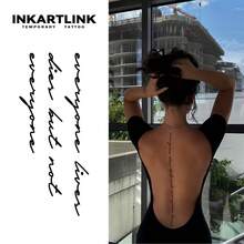 INKARTLINK 革命性纹身技术，半永久纹身，文字纹身，文艺纹身，写实纹身，动人纹身，临时纹身，防水纹身，逼真纹身外观，小众设计，果汁纹身，植物纹身 - 黑色 - 查看 2