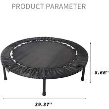 40 Inch Mini Exercise Trampoline For Adults Or Kids ,Indoor Fitness Rebounder Trampoline With Safety Pad
