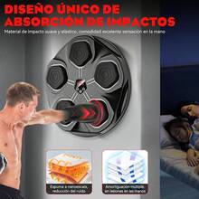 Maquina de Boxeo Musical con 2 Pares de Guantes,Musical Boxing Machine Recargable Bluetooth,Diseño Antirruido,Ajuste de 9 Velocidades,Box Musical de Pared para Adultos,Niños,Interior,Gimnasio - A - Ver 10