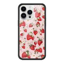 Wildflower New Strawberry Lamb Phone Case For IPhone 12 13 14 15 16 Plus 17 Pro Max 3D WF Cute Deer Pig Clean Cartoon Cover Case - NS446-3 - 查看 6