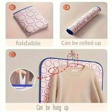 [Heat-Resistant Ironing Pad] Portable Heat-Resistant Ironing Pad | Foldable Non-Slip Ironing Board With PP Material, Multi-Surface Compatible For Travel & Home Use, Space-Saving Design, Travel Ironing Pad | Door Hanging Ironer - 淺粉紅色 1件裝 - 查看 5