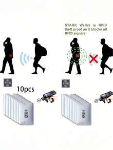 10pcs/20pcs RFID Silver Card Holder Protects Against Demagnetization Credit Card Bank Card Identity Card Holder Shields Against Scanning Anti-Magnetic Anti-Theft Anti-Skimming Card Cover Credit Card Sticker Card Sticker Card Cover Credit Card Cover Protector Sleeves Waterproof Card - Multicolor - View 2