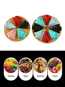 Taca dzielona w kształcie choinki – materiał plastikowy – wielokrotnego użytku plastikowa wielofunkcyjna taca do prezentacji przekąsek, deserów i słodyczy, idealna na przyjęcia świąteczne, spotkania rodzinne i imprezy biurowe – trwała i łatwa w czyszczeniu taca do serwowania na przyjęcia, idealna taca w kształcie choinki