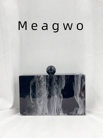 Bolso de mujer cuadrado de acrílico iridiscente de unicolor y de moda, bolso cuadrado pequeño versátil y minimalista de acrílico con lentejuelas, bolso de embrague para vestido de fiesta de mujer, bolso de embrague de novia para boda