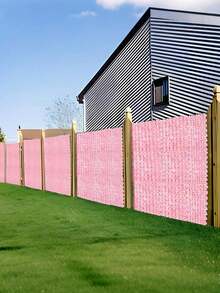 2pcs 50*100cm Elegant Artificial Ivy Privacy Fence Screen -Artificial Flowers Wall Background,Garden Fence,Pink Wisteria,Perfect For Outdoor Gardens, Patios, Balconies - Great For Weddings, Engagements, Halloween, Christmas, Patio Privacy Screens, Garden Decoration