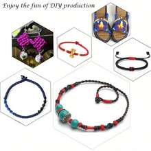 Sârmă decorativă din nailon satinat 50 m/1,5 mm - bijuterii cu împletituri, realizare de coliere DIY, brățări, decorative - sfoară moale, durabilă și versatilă