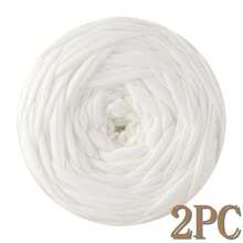 1/2pcs T-Shirt Yarn, Large 300g ± 20g T-Shirt Yarn Roll - 2cm Wide, Woven Fabric Knitted Yarn, Soft & Versatile For DIY Crafts, Used For Crocheting And Knitting Bags, Cushions, Dolls, Blankets, Slippers, Handicraft Crochet Projects, Available In Multiple Colors, Multicolor Yarn | Polyester Yarn | Acrylic Yarn | Crochet Yarn | Crafting Yarn | Vibrant Yarn Balls | Versatile Crafting Material, Knitting Accessories And Supplies