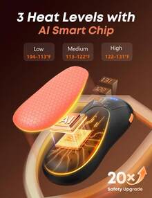 Rechargeable Hand Warmers 2 Pack - 8000mAh Electric Hand Warmers, Instant 2s Heating, 3 Heat Levels With Digital Display,  Gift For Men & Women – Camping, Hiking, Golf, Hunting, Birthday - 藍色 - 查看 10