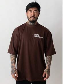 Oversized Company T-Shirt - 鏽棕色 - 查看 1