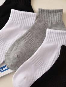 透气运动袜，男女通用防臭踝袜，吸湿排汗舒适短袜，适合春夏季，多种颜色可选，防滑透气，1/3/5 双