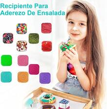 Juego de 6 Recipientes de Acero Inoxidable para Aderezos 180ml - Negro - Ver 10