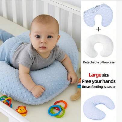 1 st. ultramjuk, hudvänlig bubbelamningskudde för hemmamatning - ergonomisk design, bekvämt stöd, maskintvättbar, perfekt för nyblivna mammor och amning