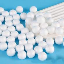 50/30/20/10/4/1pcs Polystyrene Foam Balls, White PS Styrofoam Round Balls, Multi-Size Suitable For Wedding Decor, Birthday Decor, Home Decor, School Decoration, Christmas Party Decor, Paintable DIY Craft Decoration Balls - White - View 5