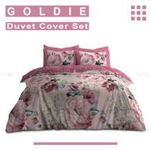 VELVETIO Goldie Printed Duvet Set Reversible Bedding Soft And Smooth Quilt Cover With Matching Pillowcase - Multicolor - View 8