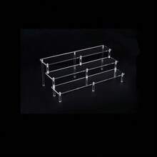 Acrylic Cake Display Stand, Tiered Tabletop Cupcake Stand, Dessert Display Rack, Pastry Stand For Birthday Party, Wedding - Clear - View 8