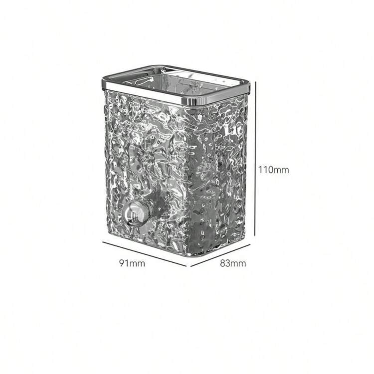 1个/2个水波纹壁挂式收纳盒，无需打孔，浴室洗漱用品收纳架，浴室收纳架，浴室配件 - 彩色 - 查看 6