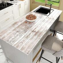 1 Rolle selbstklebende abnehmbare Vinyl für Heimdekoration, Küchenarbeitsplatte und Regalabdeckung, Vintage Wandraumdekoration Verwitterter Holzwandkunsteffekt Wandaufkleber, einfach zu installieren, wasserfest und leicht zu reinigende Tapete zum Abziehen und Aufkleben, ästhetische Raumdekoration