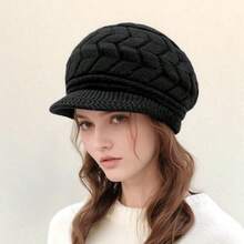 2pcs Women's Hat And Gloves Set, Knitted Beanie Hat And Gloves, Casual Fashion For Autumn/Winter, Suitable For Daily Use, Outdoor Travel, Hiking, Skiing, Climbing, Christmas