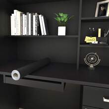 1 rouleau de papier peint de couleur unie, autocollant de décoration de chambre à coucher imperméable et anti-humidité, papier peint amovible et réutilisable, papier peint de rénovation d'armoire de cuisine, papier peint de réfection de meuble d'armoire, autocollant de changement de bureau, stickers muraux, décoration murale, papier peint autocollant