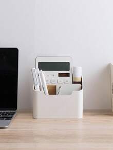 1 Compartment Storage Box - Creative Multi-Functional Desktop Organizer For Cosmetics, Makeup Brushes, Stationery, And Remote Controls. Christmas - Multicolor - View 6