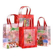 1 pieza de 4 bolsas de regalo de Navidad y Año Nuevo para comercio transfronterizo, bolsas de regalo, bolsas de recuerdo, bolsas de embalaje de regalo de Navidad, bolsas de regalo de Año Nuevo (Mediano)