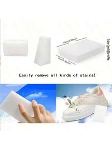 16/26pcs Magic Cleaning Sponge, Foam Cleaning Pad, Multi-Purpose Household Cleaning Sponge, Dishwashing Sponge, Suitable For Furniture, Bathroom, Bathtub, Sink, Floor, Wall Cleaning, Cleaning Supplies, Home Goods, Suitable For School, Kitchen, Bathroom, Home Use - White - View 5