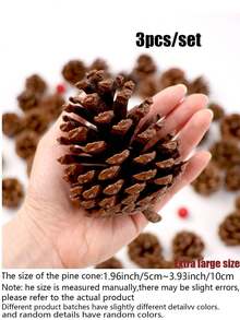 50 piezas/20 piezas/18 piezas Piñas de pino de Acción de Gracias, piñas de pino de cosecha de otoño, decoraciones de hojas de arce DIY, piñas de pino de cosecha, Navidad, adecuadas para fiestas festivas, Acción de Gracias, festival de cosecha, cosecha de otoño, cultivos de otoño, accesorios de decoración de Año Nuevo (estilo aleatorio) Viene con cuerda de cáñamo, regalo de piña mini DIY para cumpleaños, graduación, decoración colgante de árbol de Navidad de piña de Navidad, Navidad