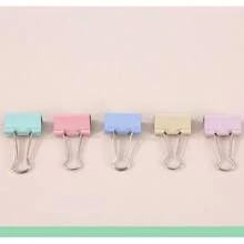 1 Box Assorted Color Small/Medium/Large Paper Clips, Multipurpose Office Supplies, School & Home Use, Decorative Stationery, Diary Accessories, Office Desk Decor - Random - View 5
