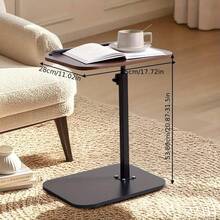 1pc Portable Adjustable Side Table/Laptop Table, 360° Rotation, Suitable For Home Office, Study, Sofa And Bedside Use, Stylish Design Workstation, Remote Worker, Mother'S Day, Christmas Gift - 深棕色(升級加固) - 查看 2