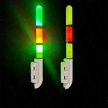 Floating Equipped With Double Bells Dual Hole Chargers And 2 Rechargeable Battery Packs Fishing Electronic Fishing Rod USB Charger With Illuminated Float Light Rechargeable CR425 LIR425 3.7V Lithium Battery Night Fishing Gear - Multicolor - View 6