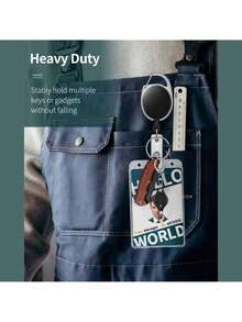 硬质PC塑料透明证件卡套 - 防水耐磨，带伸缩夹 | 适用于医疗卡、社保卡及各种身份证件 | 适合日常使用、办公及户外活动 | 适用于工人、护士、医生、维修人员、医院/办公室工作人员、保安、教师、学生、清洁工、工厂工人、员工、司机及户外爱好者 - 彩色 - 查看 2