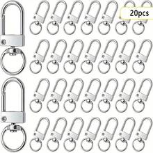 5/10/15/20/25/30/35/40/45/50pcs Metal Lobster Claw Clasp, Swivel Quick Snap Hook Keychain Findings For DIY Crafts, Keychain Making, Jewelry Making Accessories