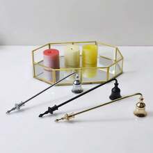 1pc Durable Multi-Color Metal Candle Snuffer - Elegant Handle Design, For Extinguishing Flames, Holiday Home Decor Gift, Suitable For Christmas, Valentine's Day, Birthday, Thanksgiving, Holiday Accessories | Refined Style | Sturdy & Durable - Multicolor - View 8