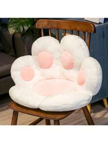 1PC Cartoon Bear Paw Half Wrap Around Cushion, Office Seat Cushion, Cat Paw Cushion, Home Decor, Christmas Decor Holiday Cushions Cushions For The Home