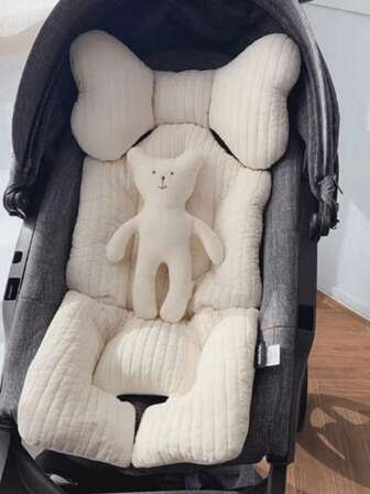 1pc Baby Stroller Seat Cushion, Infant Car Seat Pad, Thickened Cotton Mat