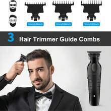 Kemei KM-2299 Professional Hair/Beard Trimmer For Men Zero Gapped Hair Clippers For Barber With T Blade, Cordless Rechargeable,Trimmer Professional Cordless Hair Clipper For Men - 彩色 - 查看 7