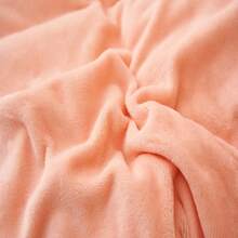 1pc Snowflake Fleece Floral & Cartoon Print Pink Duvet Cover, Warm & Reversible For Bedroom Bedding, Suitable For Spring, Autumn & Winter