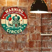 1 biển báo cảnh báo ngộ nghĩnh, sống động - Hình tròn trang trí bền chắc, thích hợp cho nhà cửa, ngoài trời, sân hiên, vườn và bãi cỏ, với bề mặt chống chịu thời tiết và lỗ lắp đặt dễ dàng. - Nhiều màu - Xem 8