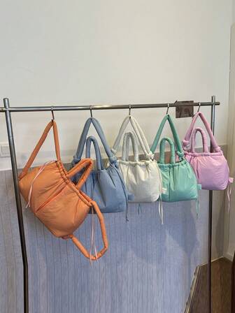 Convertible Puffer Backpack For Women, Large Capacity Duffle Bag For Travel, Crossbody Purse, Tote Shoulder Bag