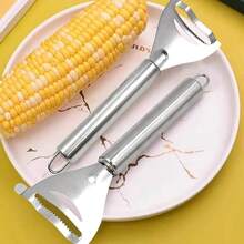 Stainless Steel Corn Peeler Serrated Corn Stripper Peelers Cob Shaver Planer Thresher Cutter Kitchen Fruit Vegetable Gadget Tool