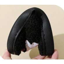 Cozy Plush Halloween Pumpkin Slippers, Non-Slip Fluffy Design - Boo - View 6