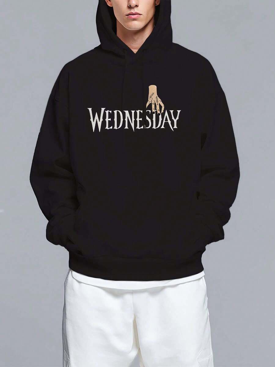 Men Zip-Up Hoodies - Black - View 1