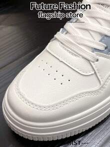 1 Pair Low-Top Casual Women's Small Size White Sneakers, 2026 New Summer Versatile Casual Sports Shoes, Brand Skateboard Shoes, - Grey - View 3