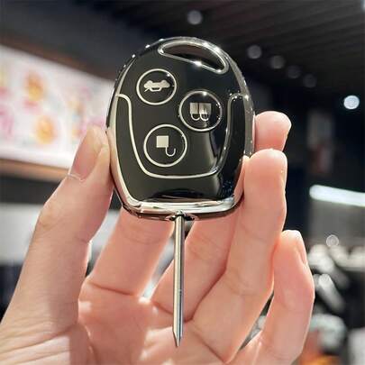 Durable TPU Car Key Fob Cover, Suitable For Focus C-Max, Mondeo MK3/MK4, Carnival MK5/MK7 - Car Key Accessories, Key Protector, Transparent Smart Car Key Chain, Car Key Fob, Suitable For Suzuki Car Key Fob, Women Car Key Chain, Vehicle Enthusiasts